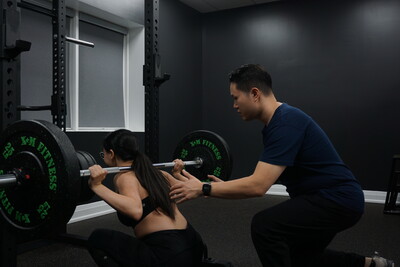 Female Athlete building muscle strength