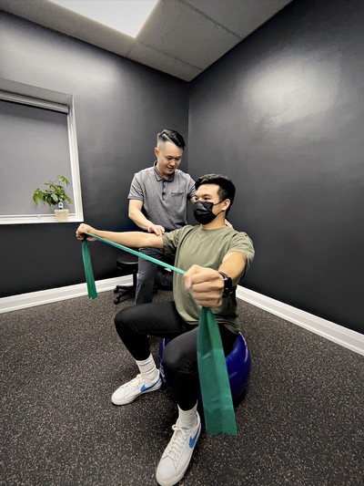 A picture demonstrating Repetitive Strain Injury strengthening exercises