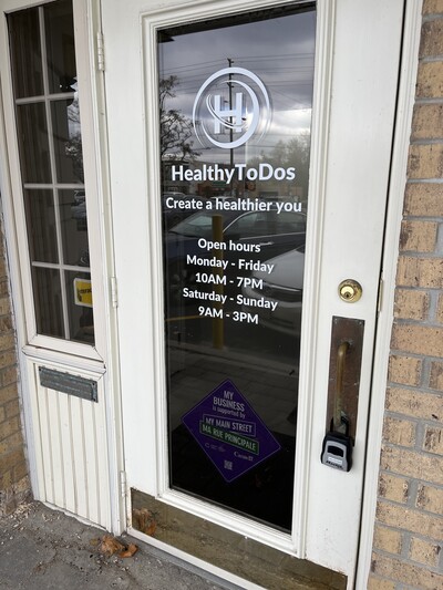 Front Door Hours Displayed