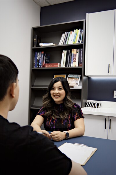Female Naturopathic Doctor Providing a consultation